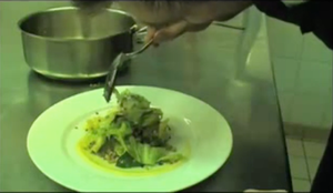 Fricassée de chou pointu aux céréales