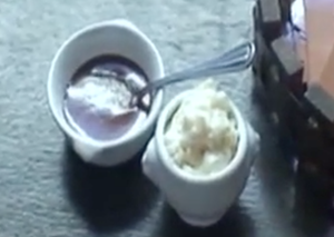 Riz au lait et caramel laitier au beurre salé
