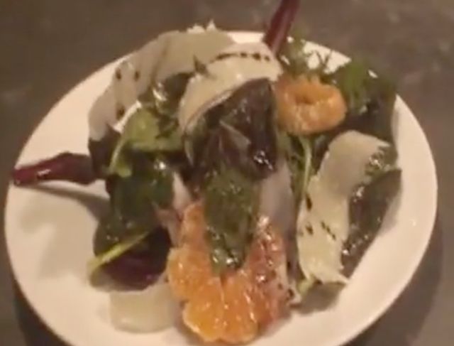 La salade speck-clémentine