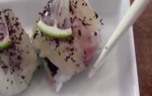 Makis daurade-gingembre-citron vert