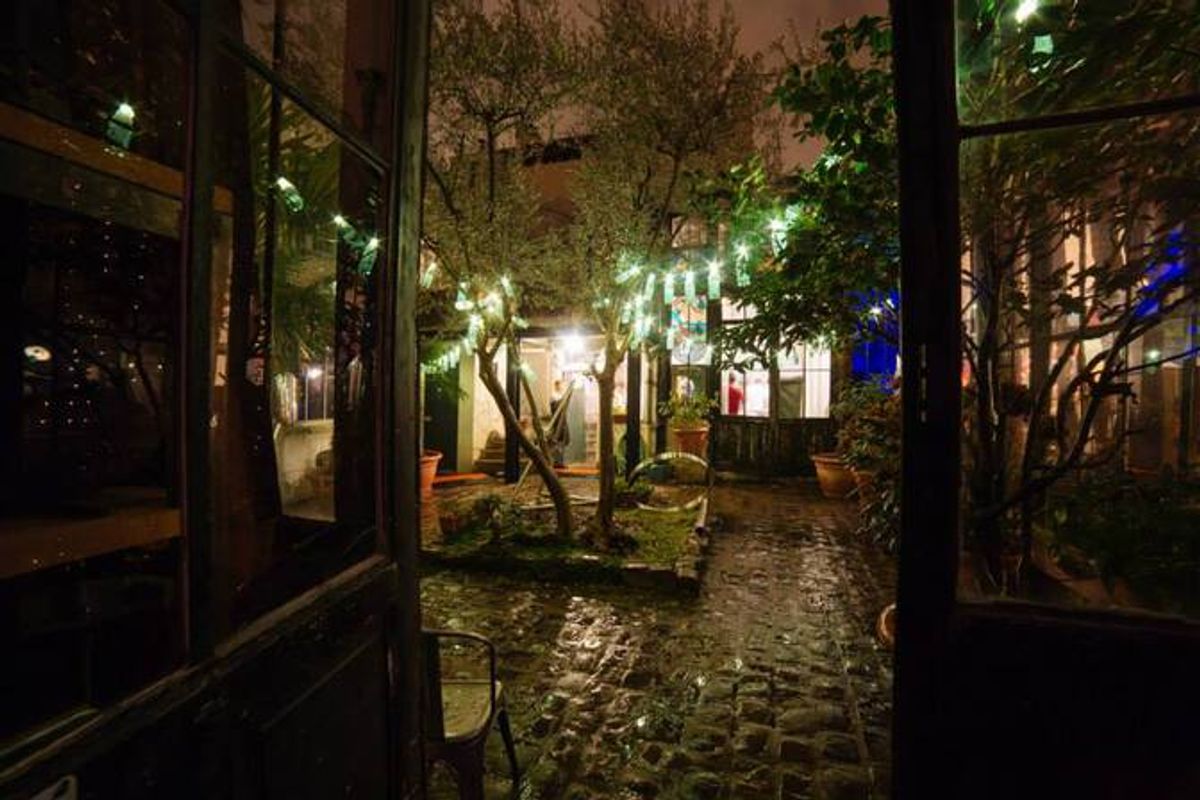 La terrasse de l'atelier d'artiste rue du Cherche-Midi 