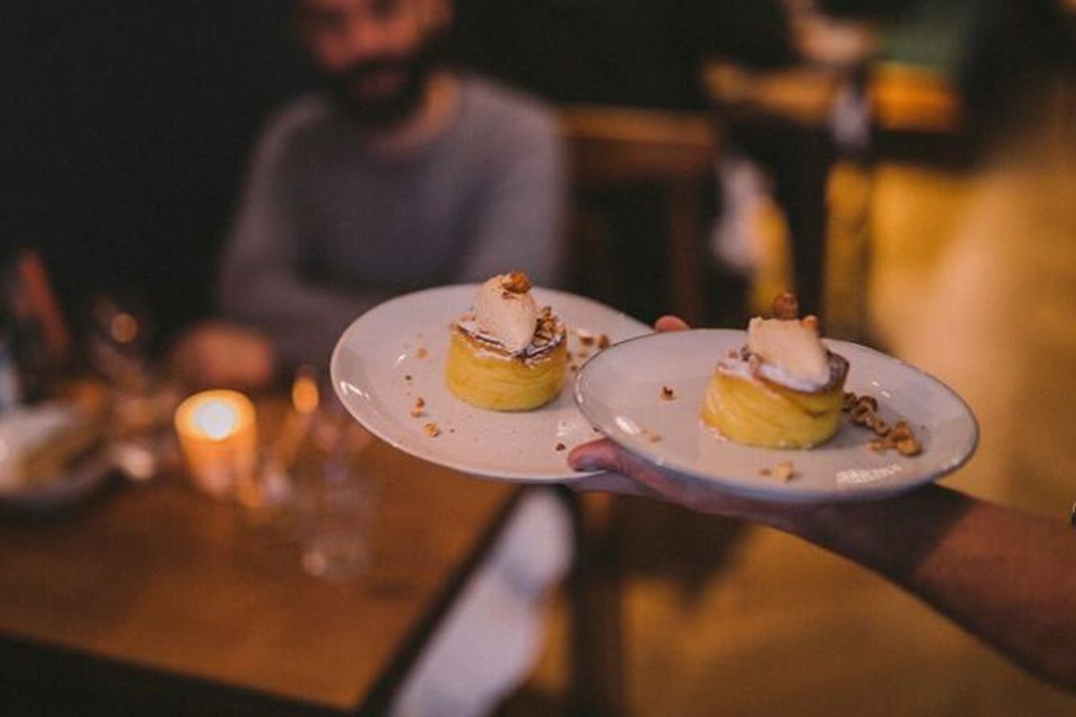 Clafoutis aux poires et glace sarrasin par Katsuaki Okiyama
