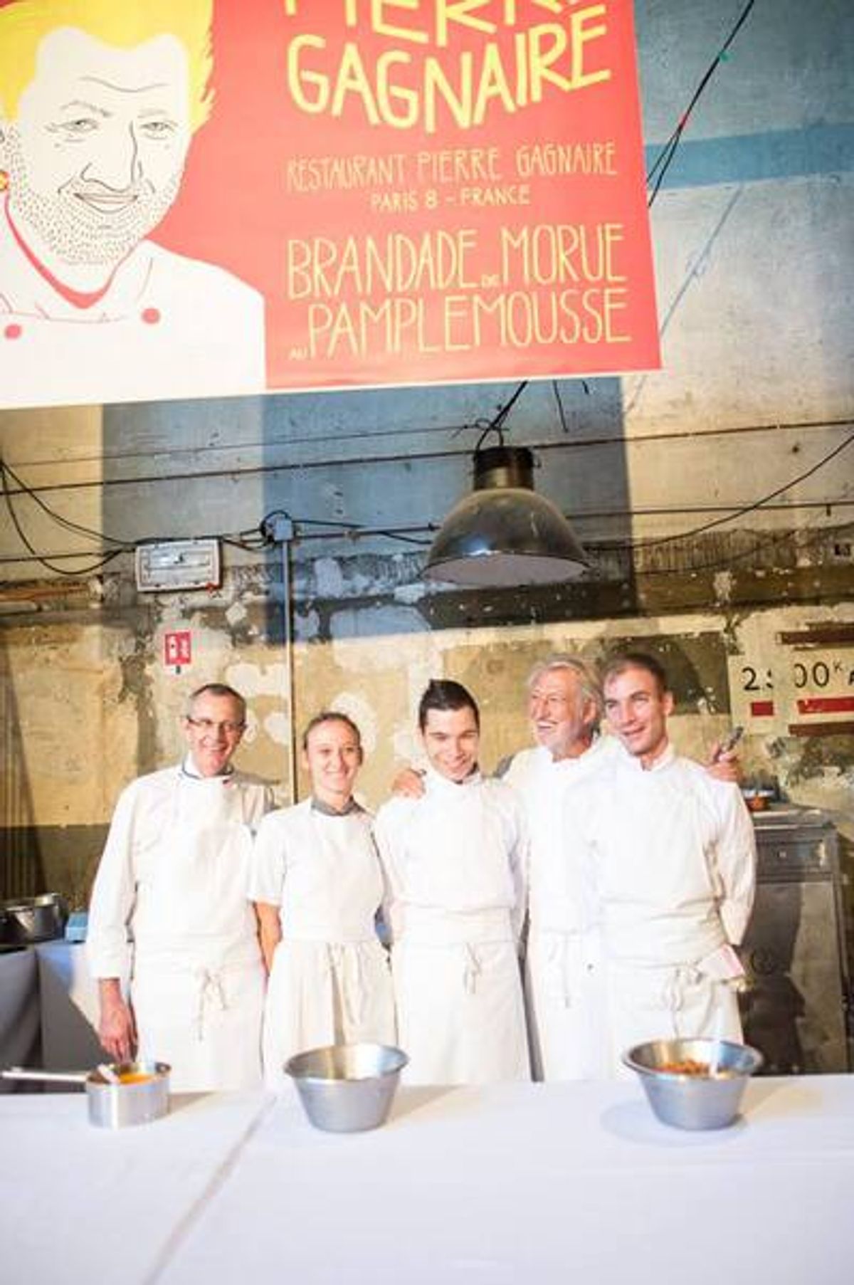 Pierre Gagnaire et sa brigade