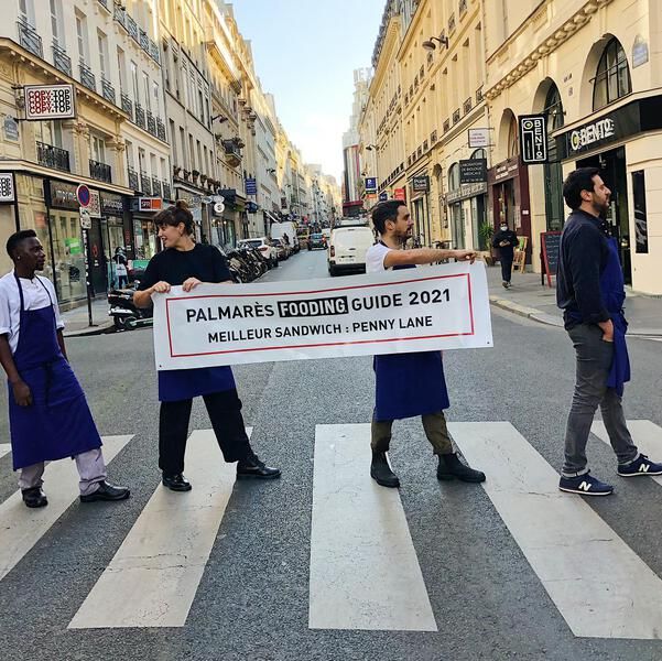 Johann Barichasse, Raphaël Israel et leur équipe de Penny Lane, meilleur sandwich Guide 2021