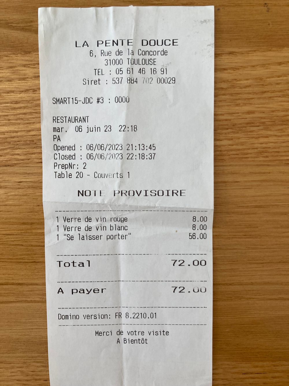 Addition La Pente Douce