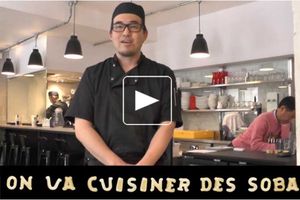 Soba à la cébette émincée