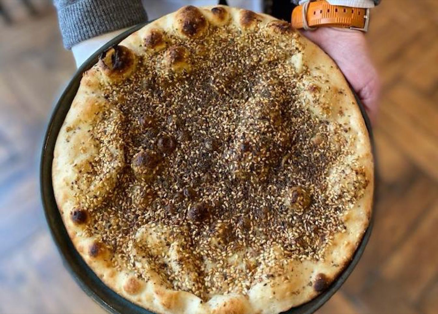 Recette man'ouché au zaatar - Eats Thyme - Fooding ®