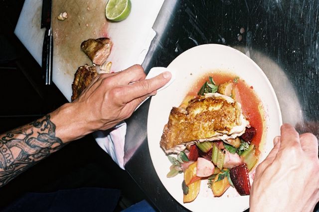 La poularde, légumes