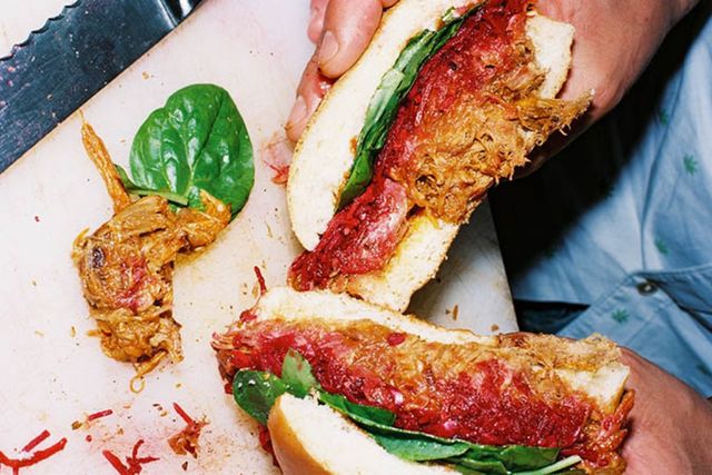 Le sandwich pulled pork