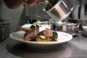 Carré de porc sauce caramel