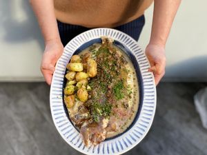 Sole au beurre noisette et poivre vert