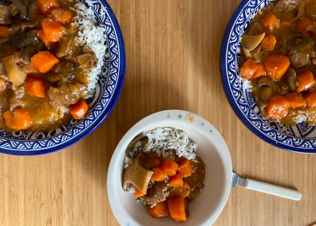 Bœuf carottes et champis