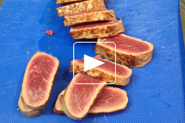 Tataki de bœuf maturé, saveurs tunisiennes