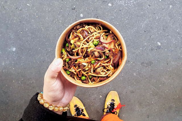 Nouilles sautées au boeuf