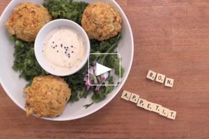 Croustillants de haricots blancs, kale