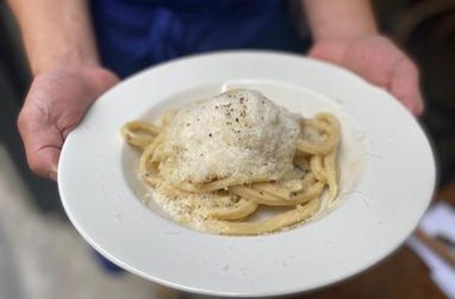 Udon cacio e pepe