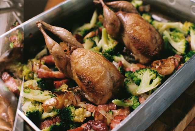 Caille farcie aux pistaches