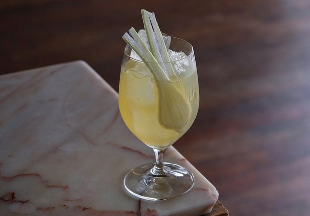 Saison des Poissons : gin, génépi, sirop de miel