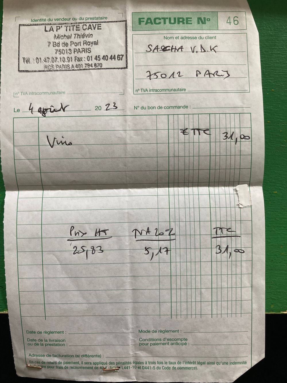 Vin-75013-La P'tite Cave