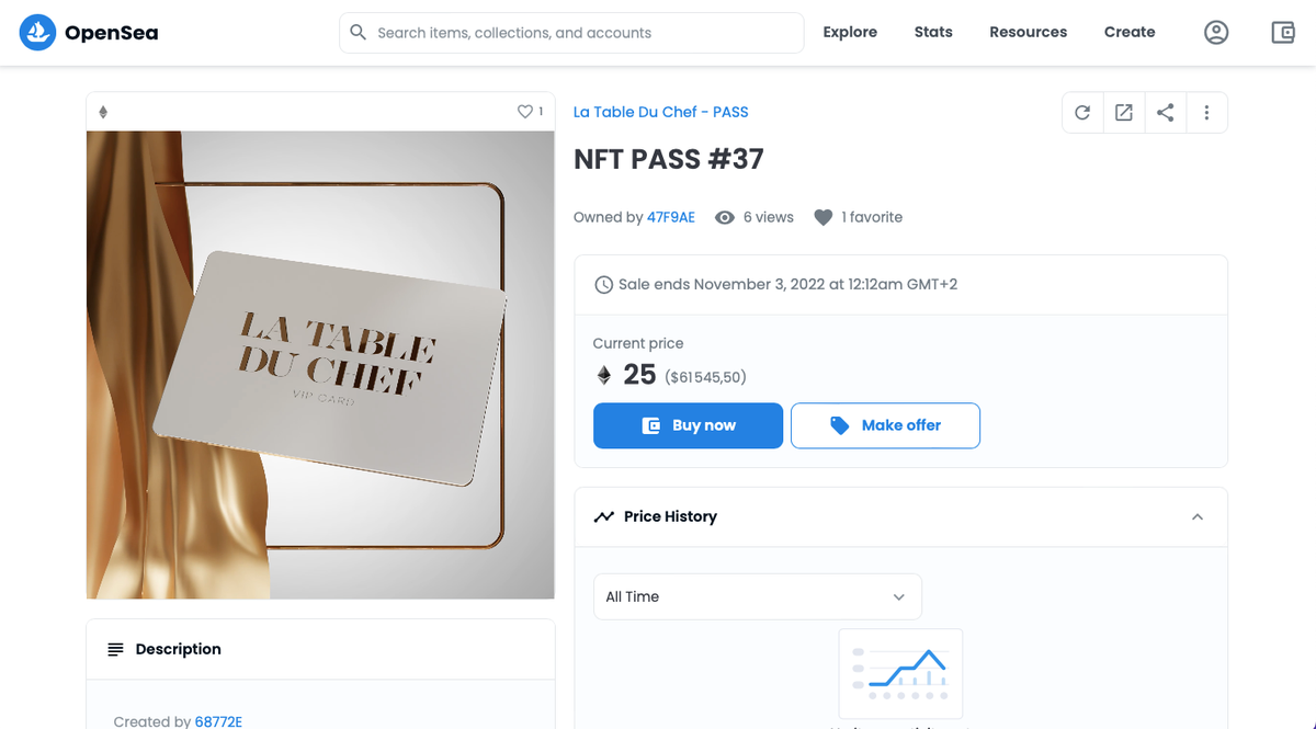 La table du chef ? On n'en sait pas grand-chose pour l'instant, si ce n'est son tarif.