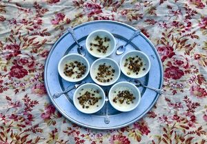Tapioca, pistaches et fleur d’oranger
