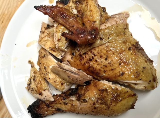 Le beer can chicken de Whoogy's