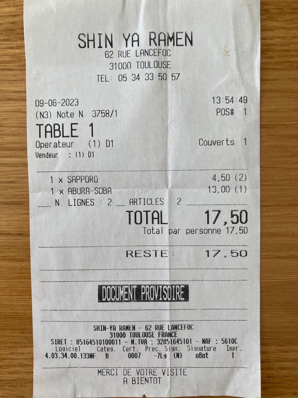 Addition Shin Ya Ramen