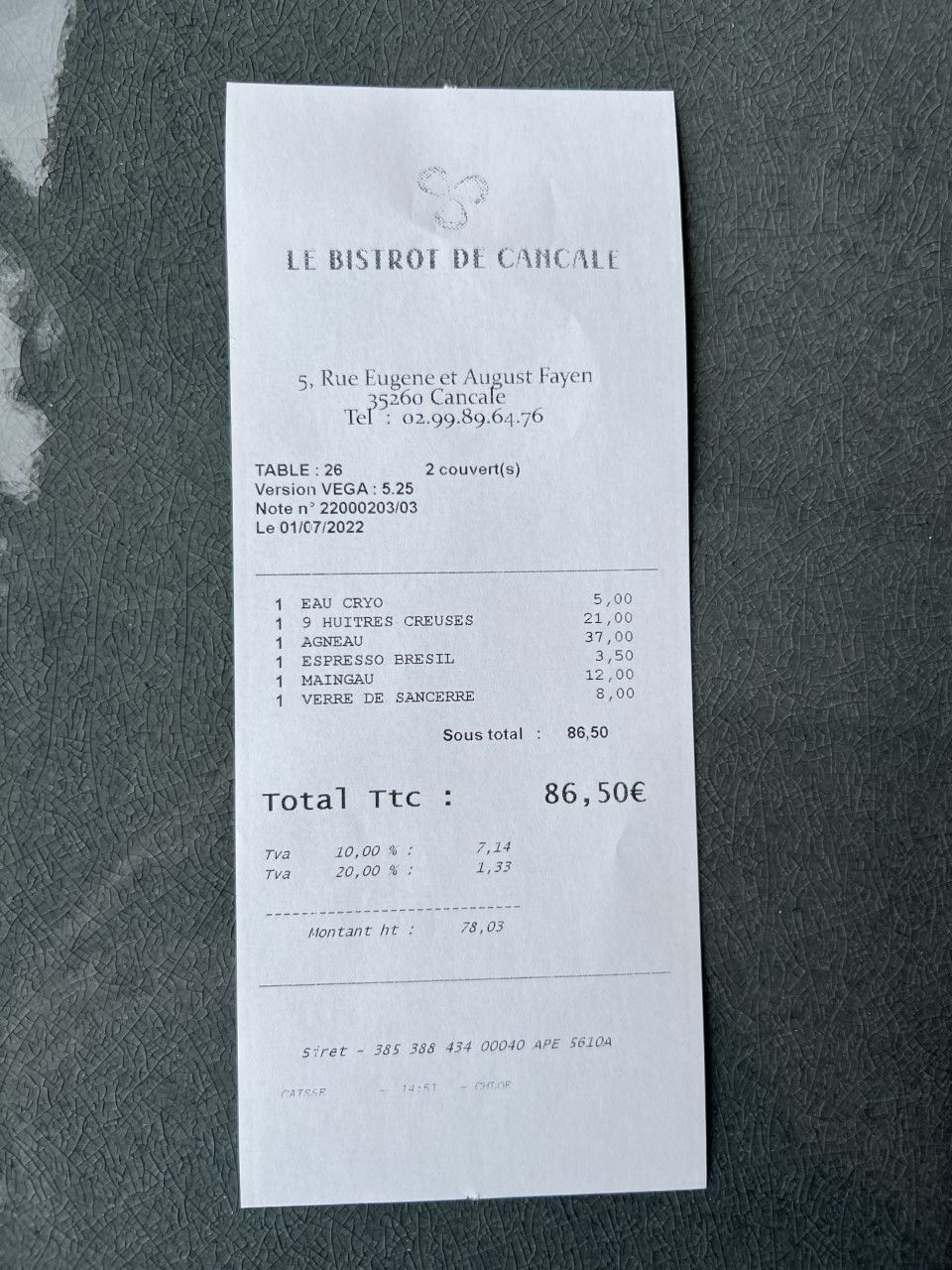 Ille-et-Vilaine-Bistrot de Cancale