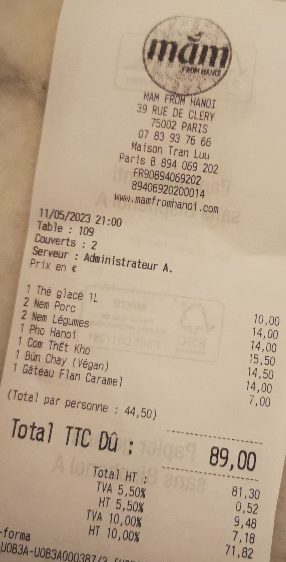 75002-Mam From Hanoi