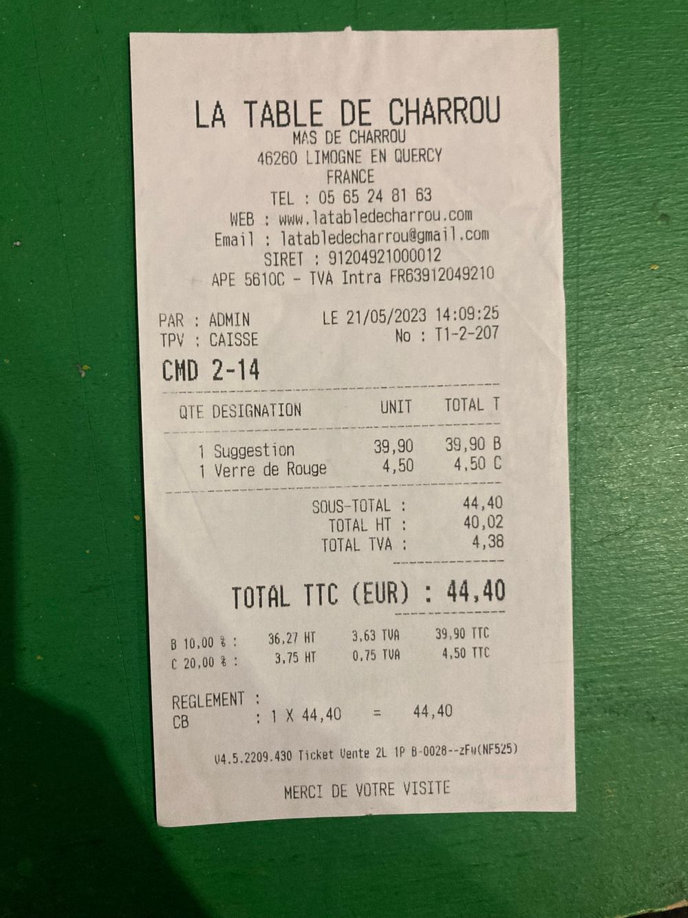 Lot-La Table de Charrou