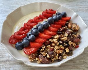 Granola aux flocons d’avoine, riz soufflé et quinoa