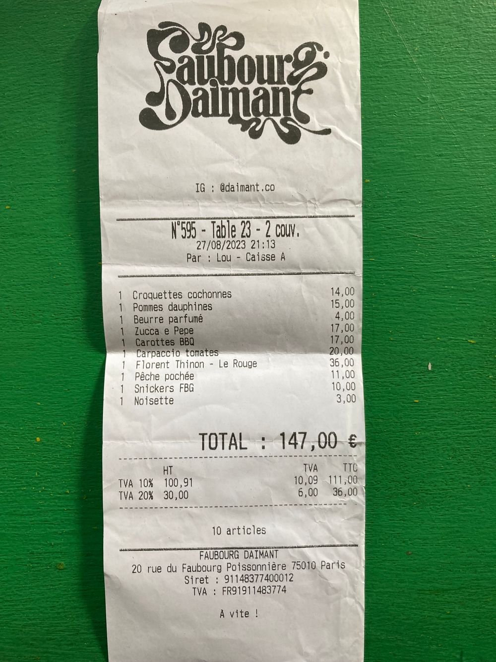 75010-Faubourg Daimant