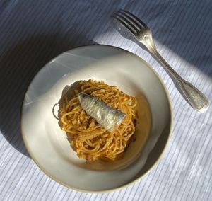 Spaghettis aux sardines