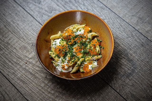 Penne aux œufs de truite