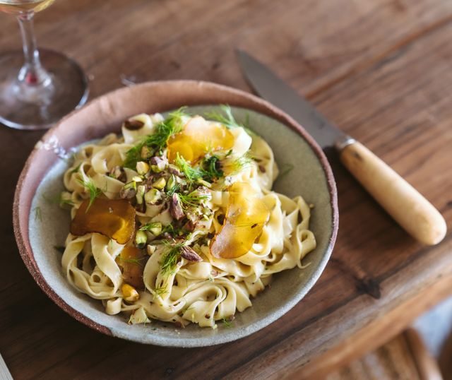 Tagliatelle fraîches à la poutargue