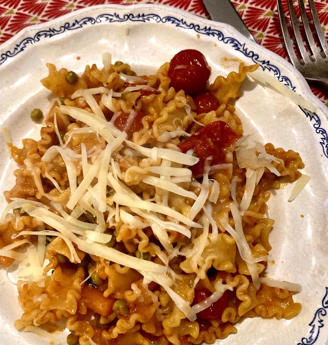 Pâtes au pif de ma fille (Pasta con il nasino di mia figlia, en italien)