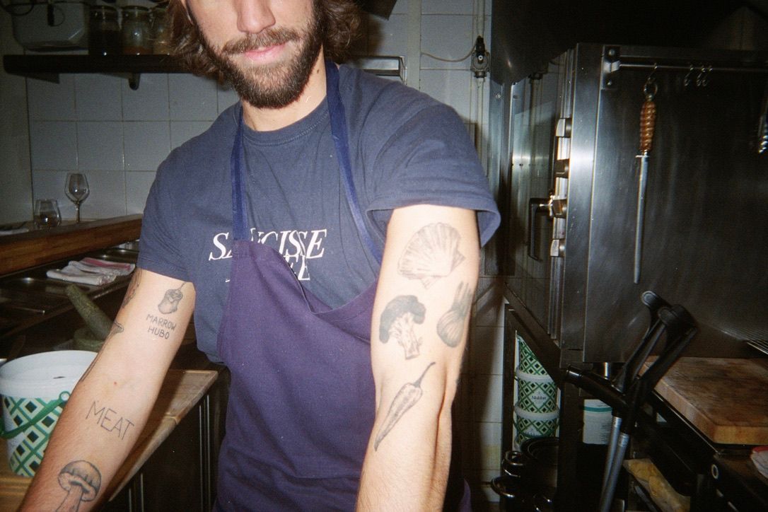 Hugo Blanchet, chef du Marrow, à Paris