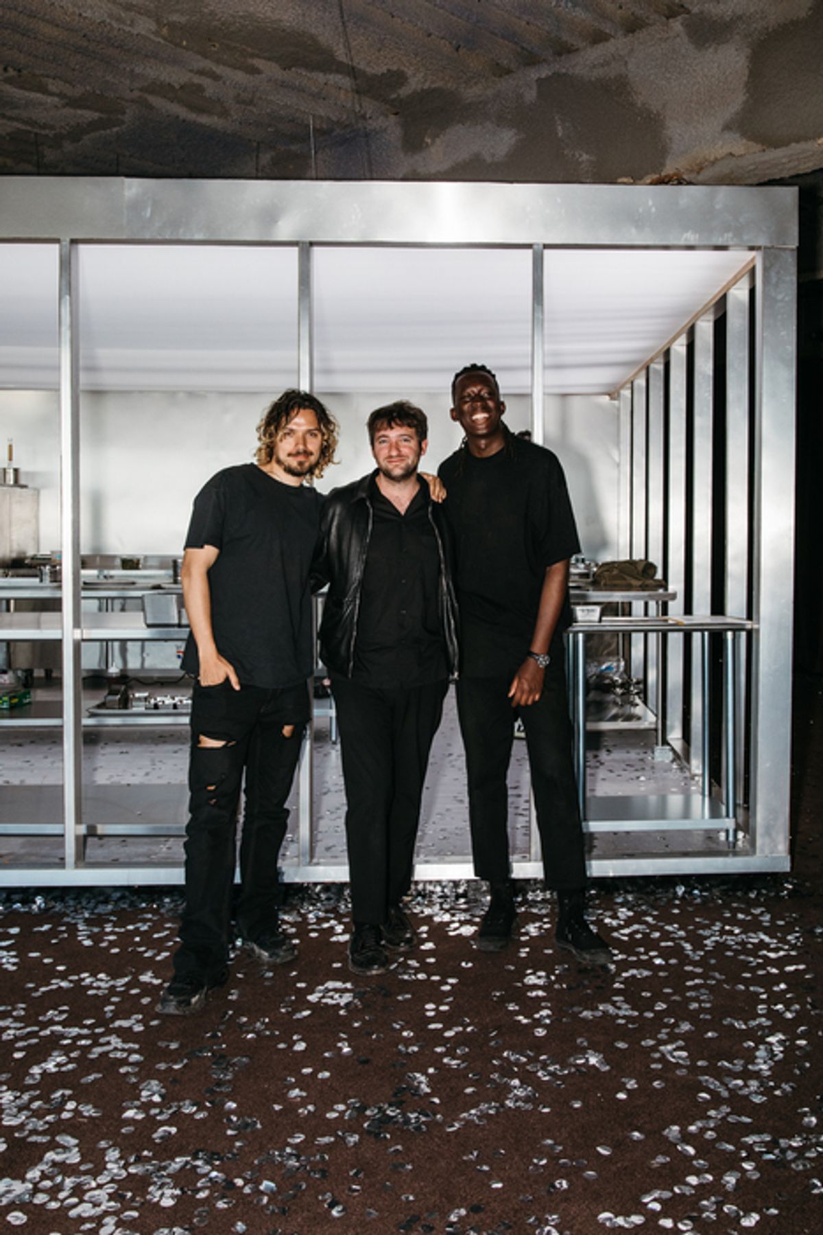 Harry Nuriev, Luca Pronzato et Mory Sacko au pop-up We Are Ona à New York
