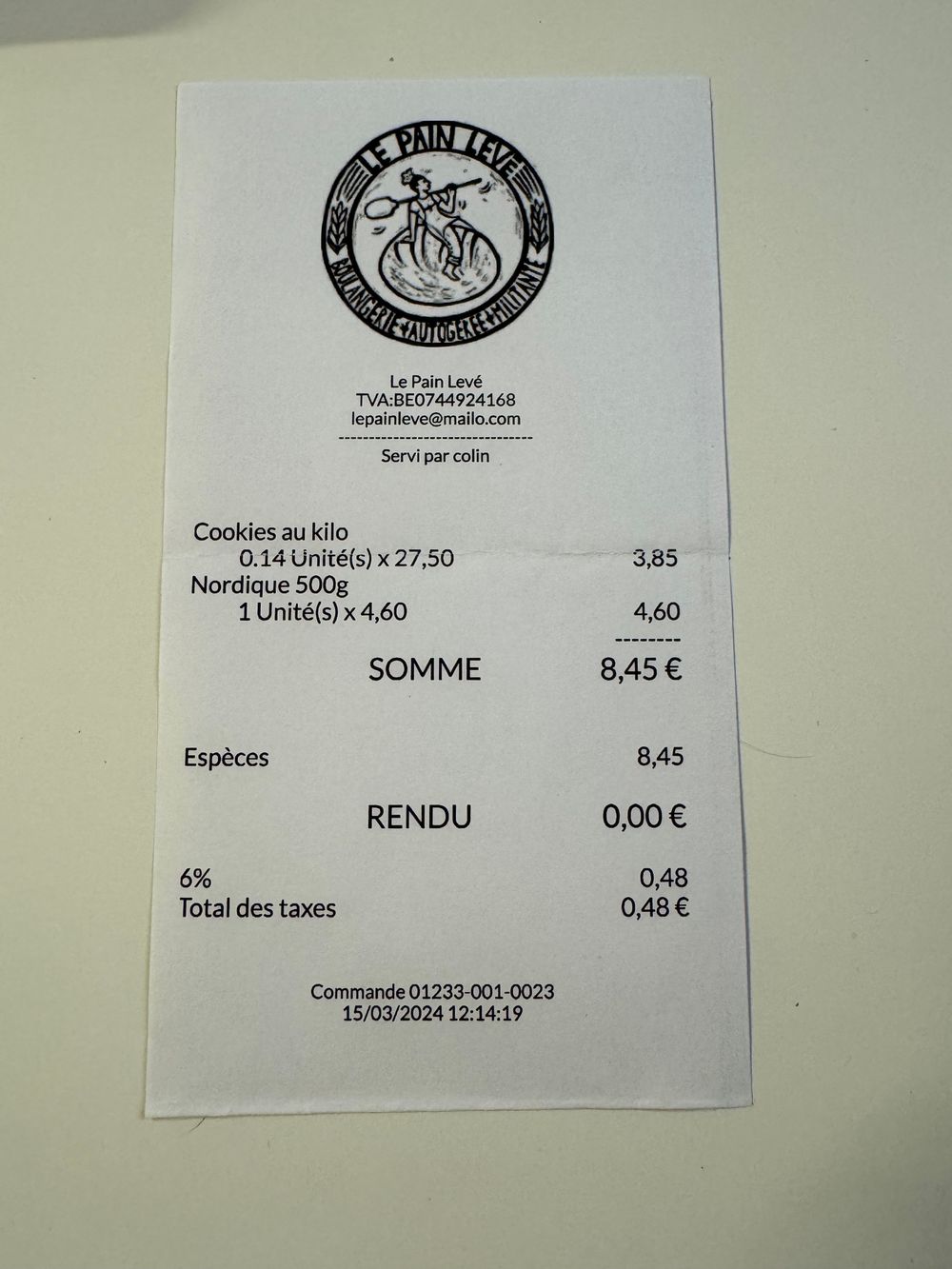 Le pain levé addition