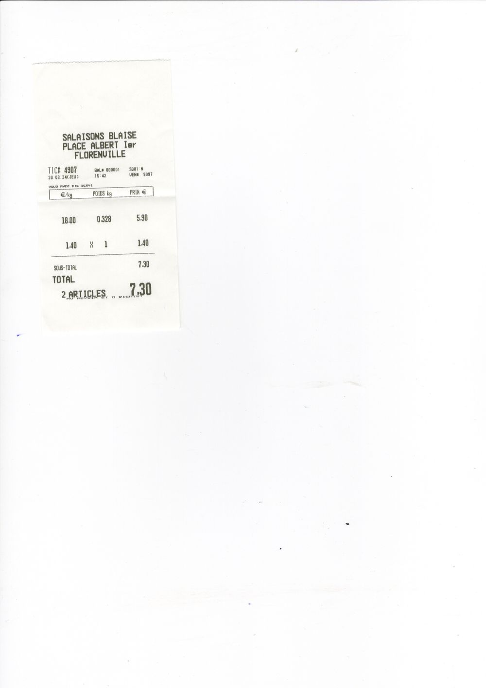 Salaisons blaise addition