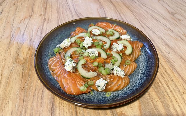 Cœur de saumon gravlax