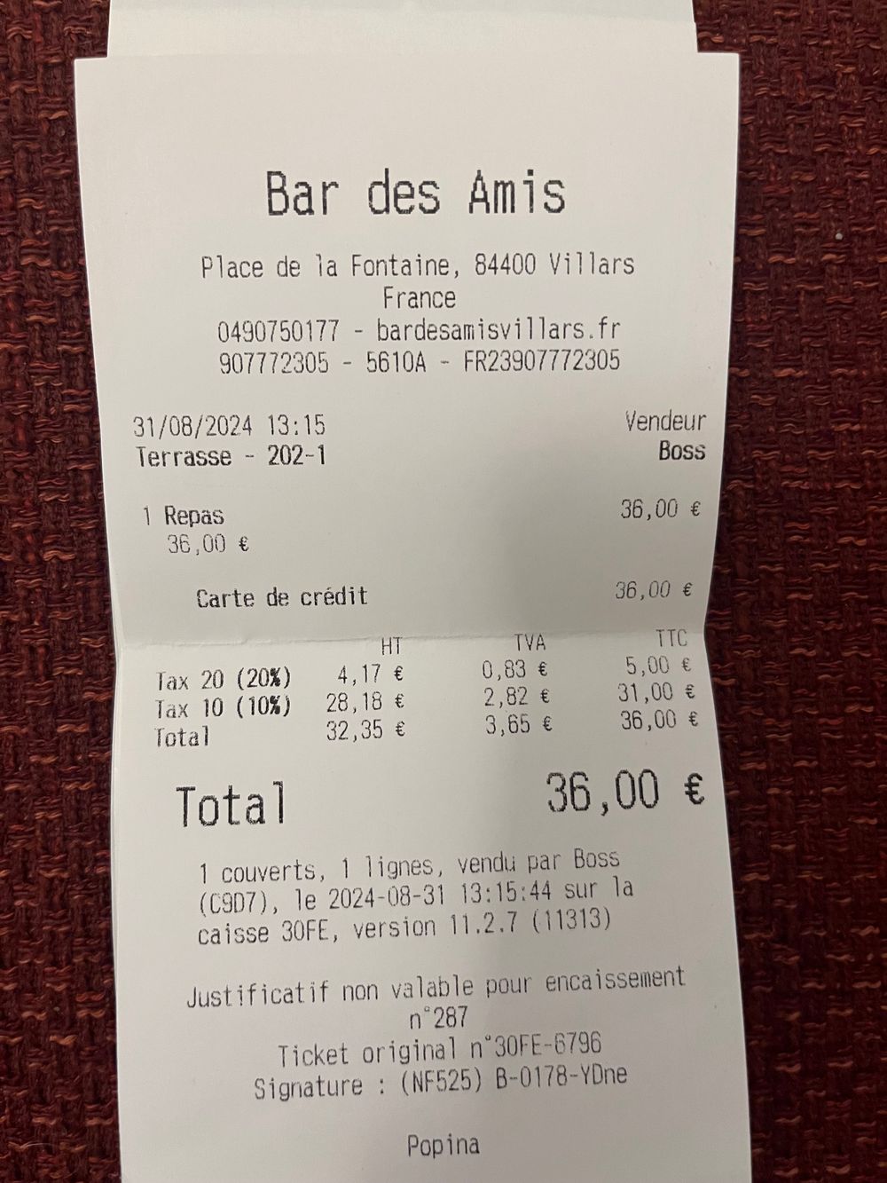 Vaucluse-Bar des Amis