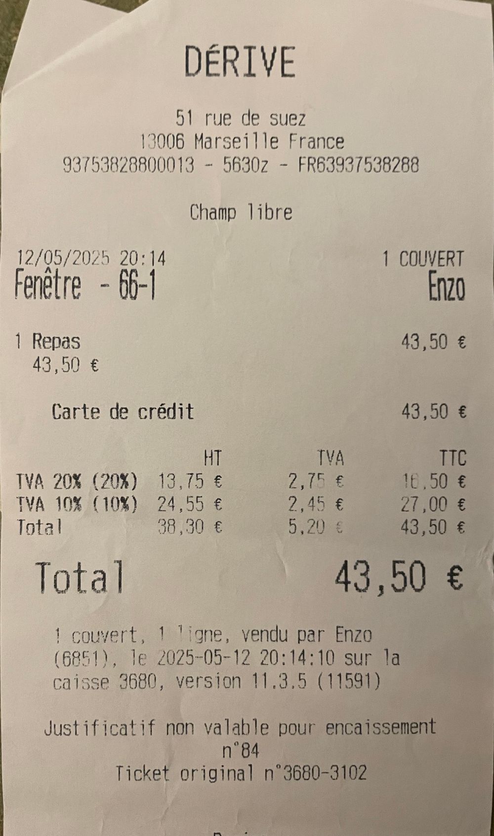 Bar-Bouches du Rhône-Dérive