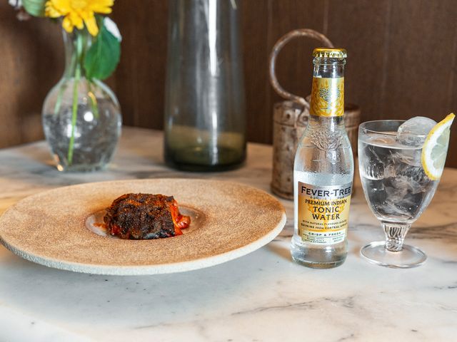 Tequila tonic et tomate confite