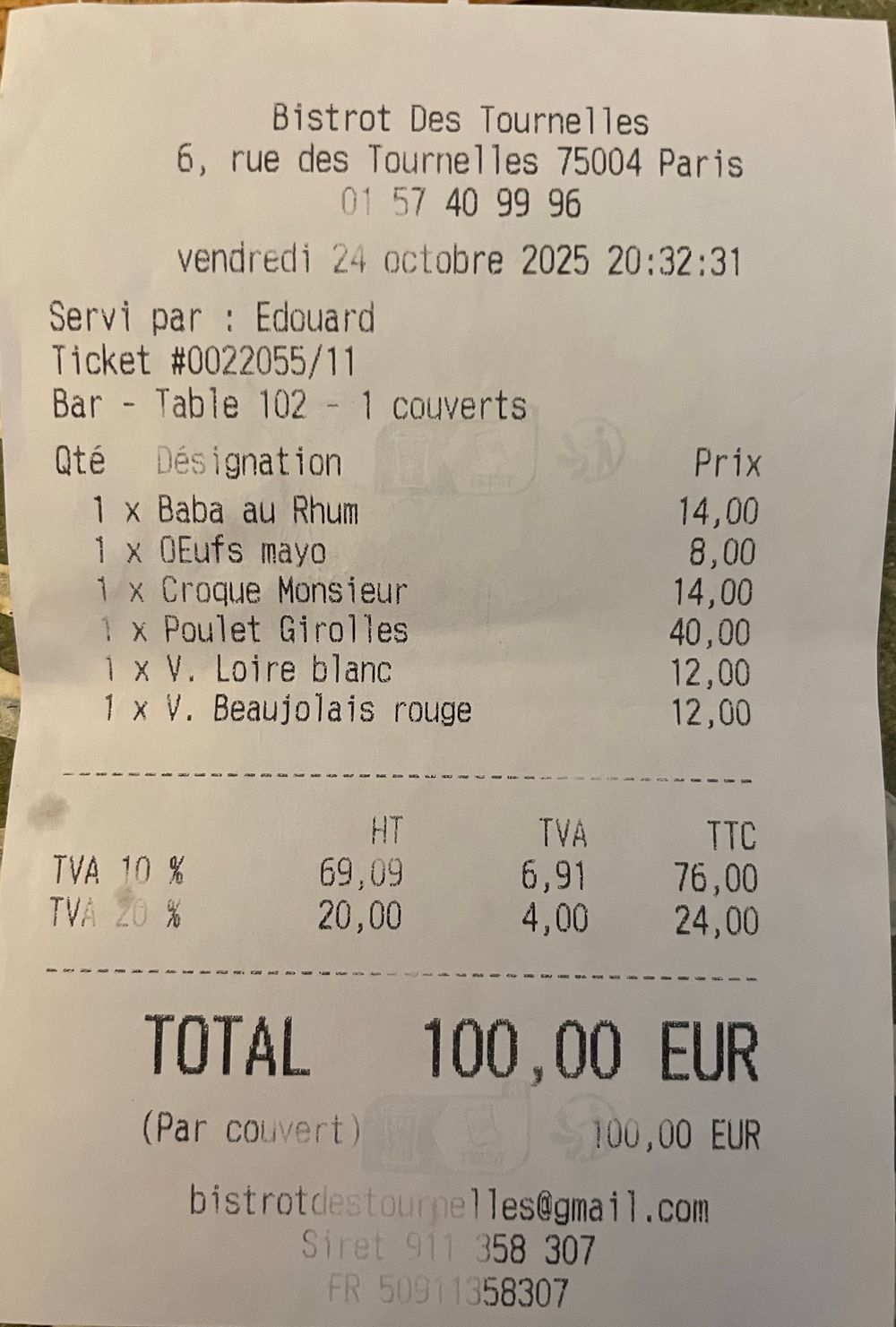 75004-Bistrot des Tournelles