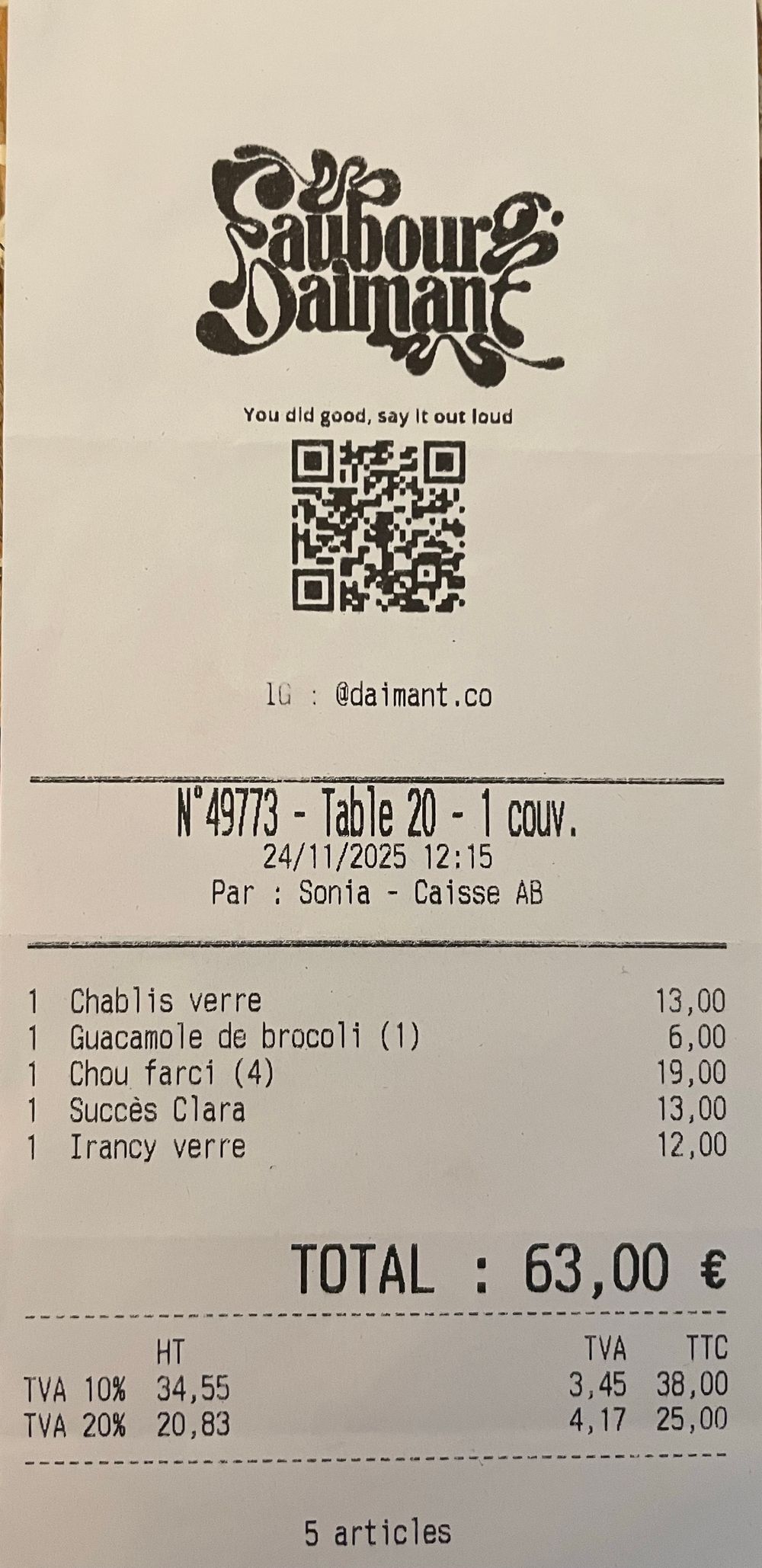 75010-Faubourg Daimant