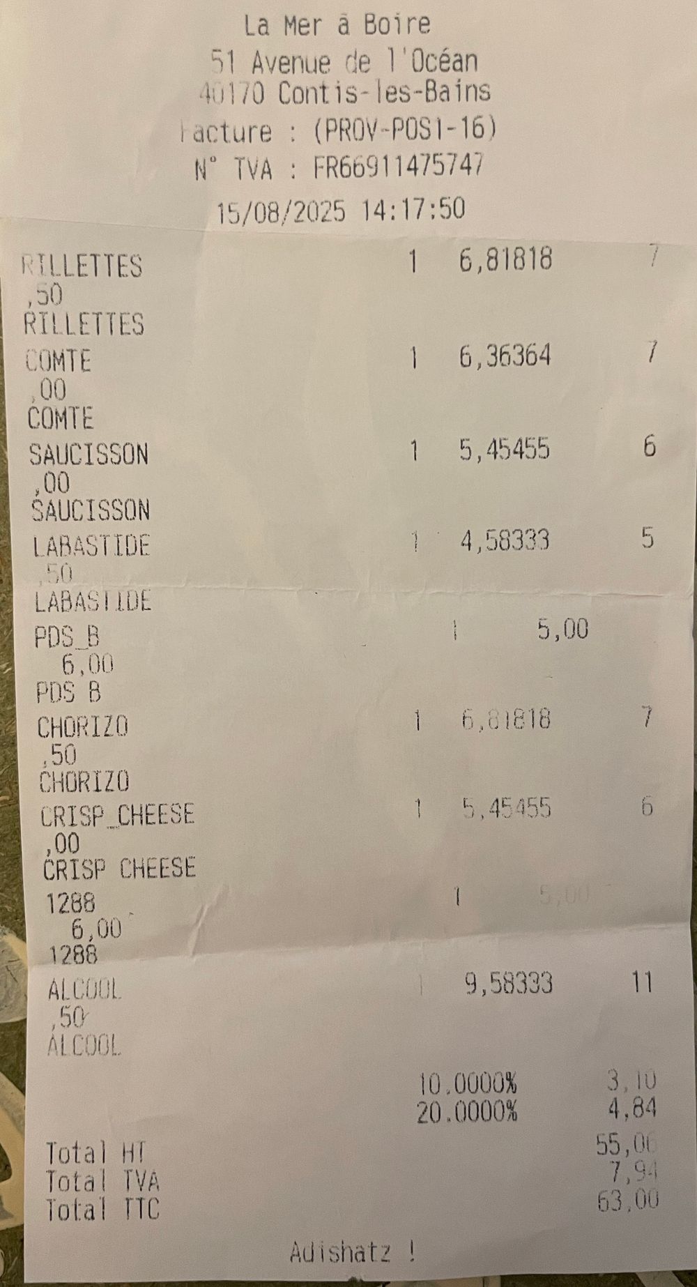 Landes-La mer à boire