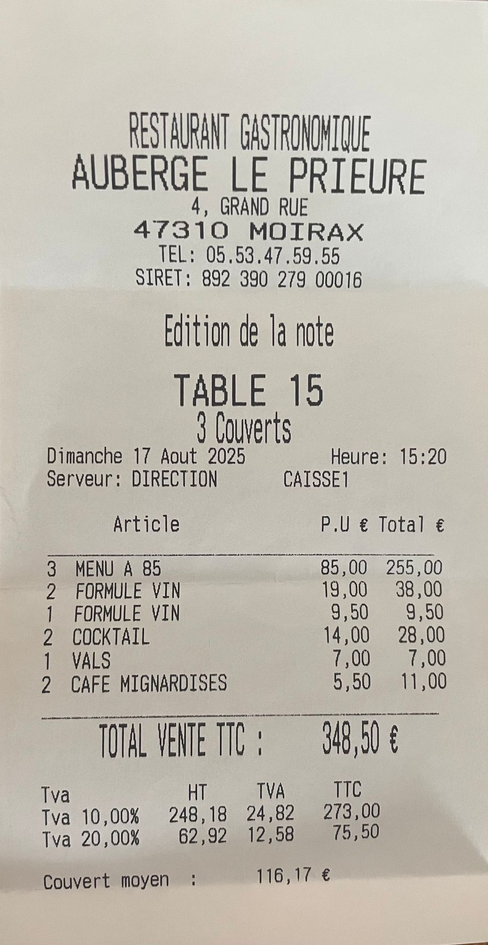 Lot-et-Garonne-Auberge Le Prieuré