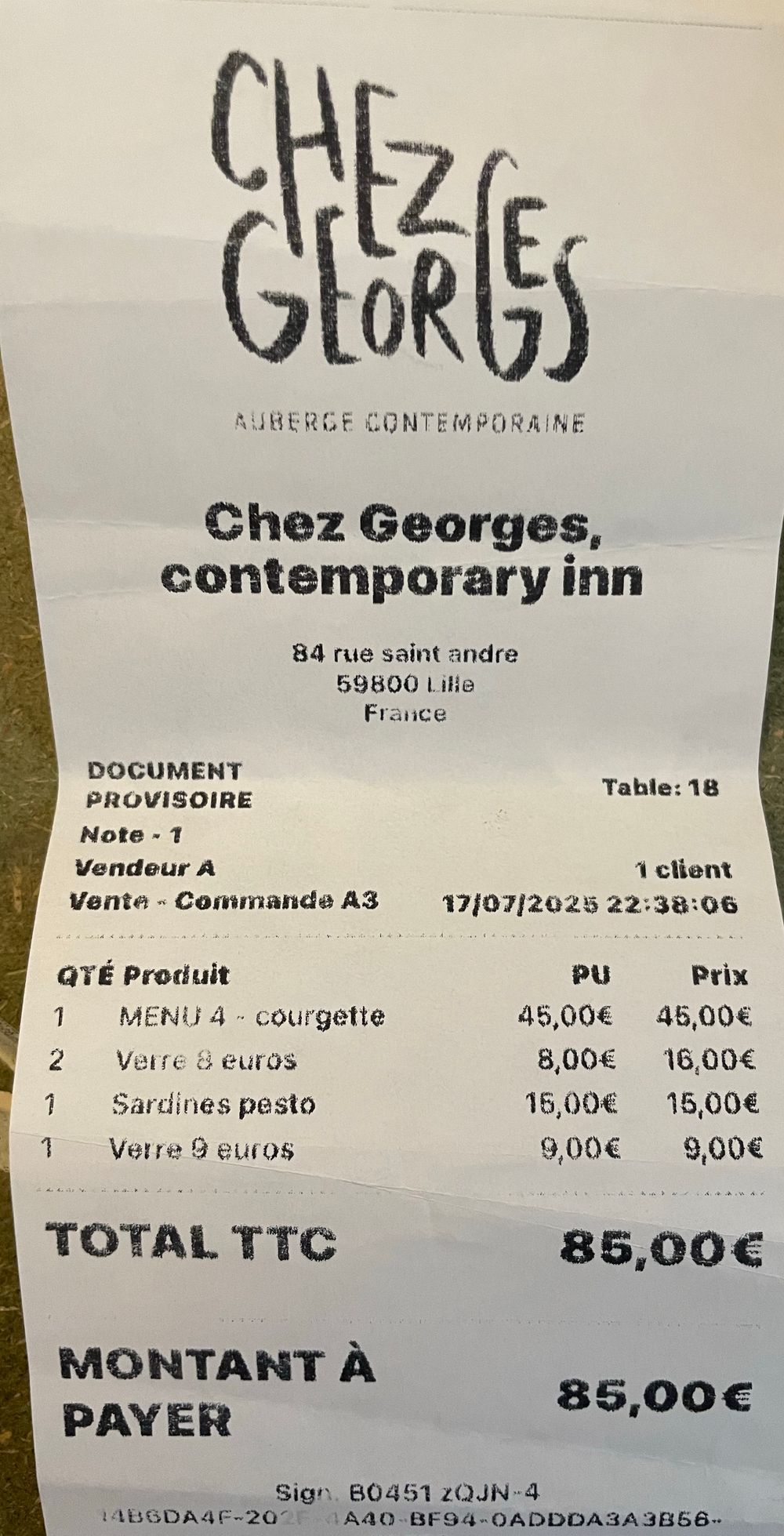 Nord-Chez Georges