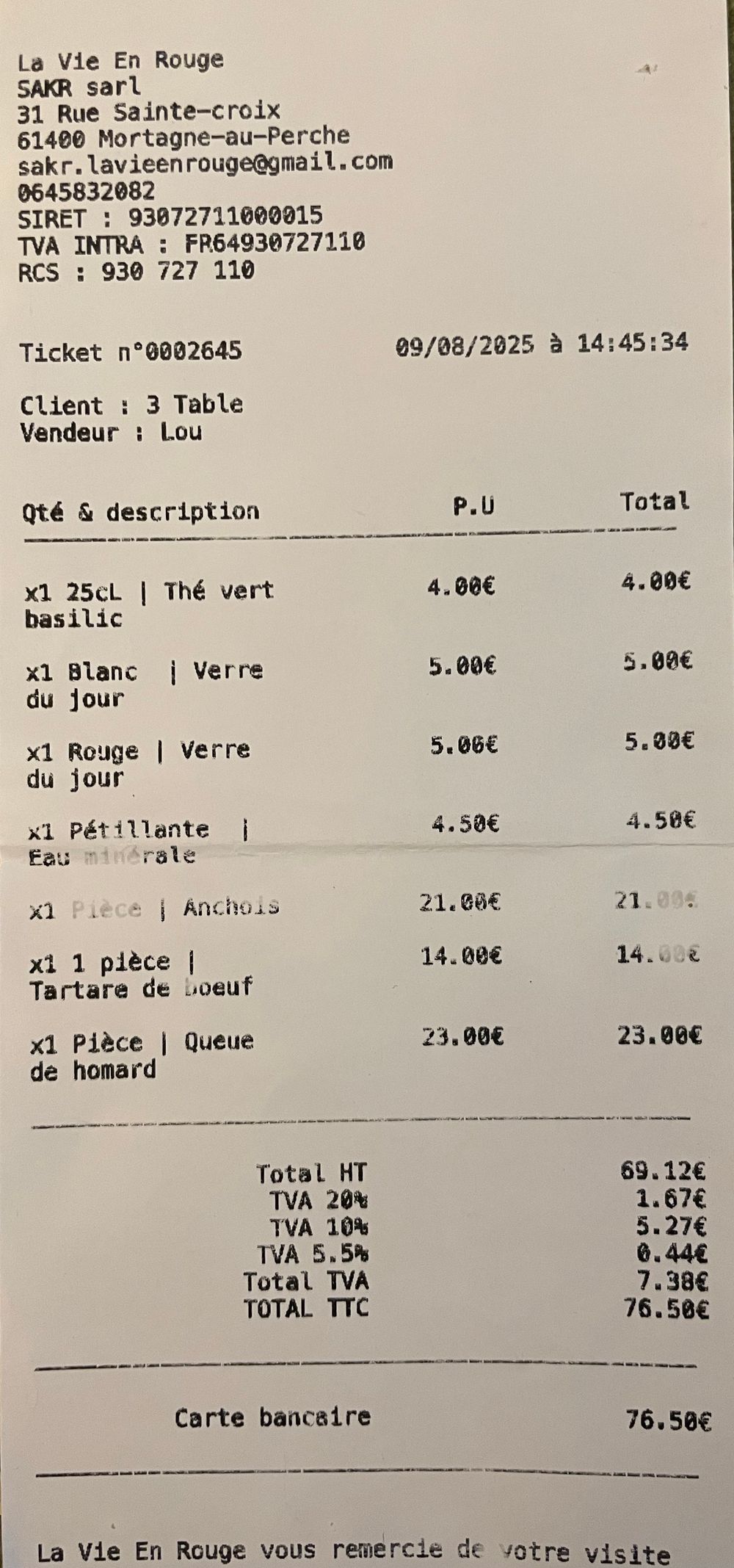 Orne-La vie en rouge